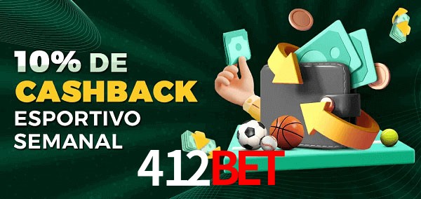 10% de bônus de cashback na 412bet